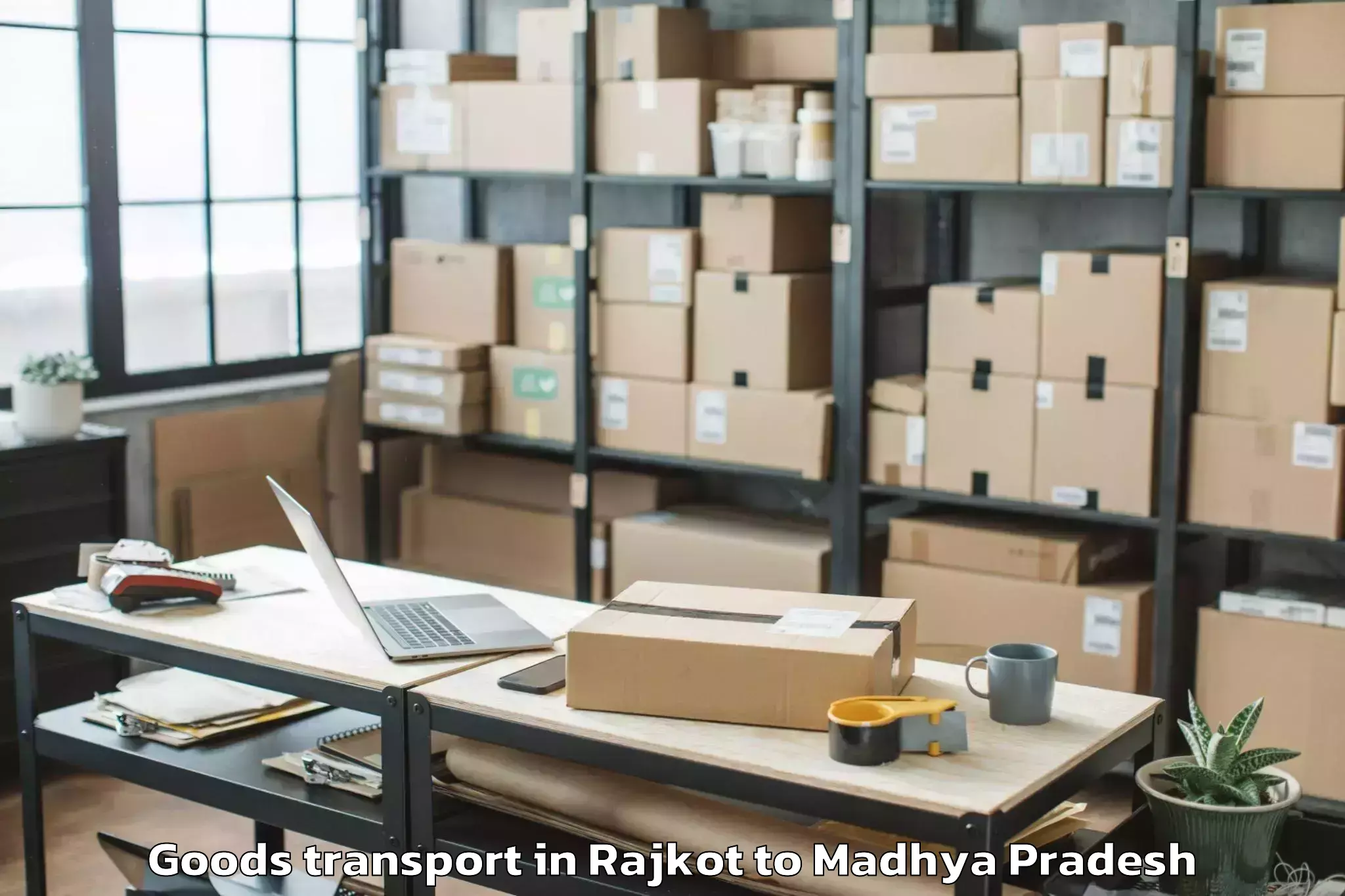 Professional Rajkot to Burhar Goods Transport